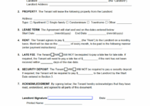Free Printable Basic Rental Agreement Template
