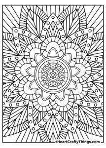 Printable Stress Relief Coloring Pages
