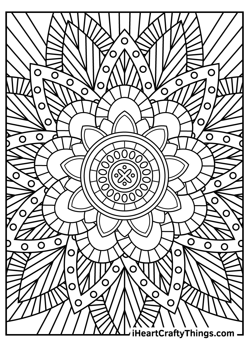 Printable Stress Relief Coloring Pages