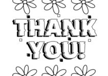 Free Printable Thank You Coloring Pages