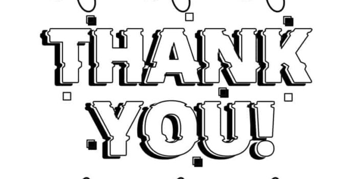 Free Printable Thank You Coloring Pages