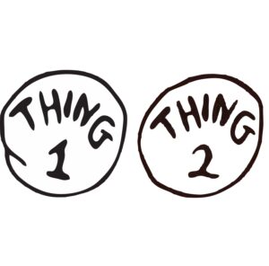 Printable Thing 1 And Thing 2