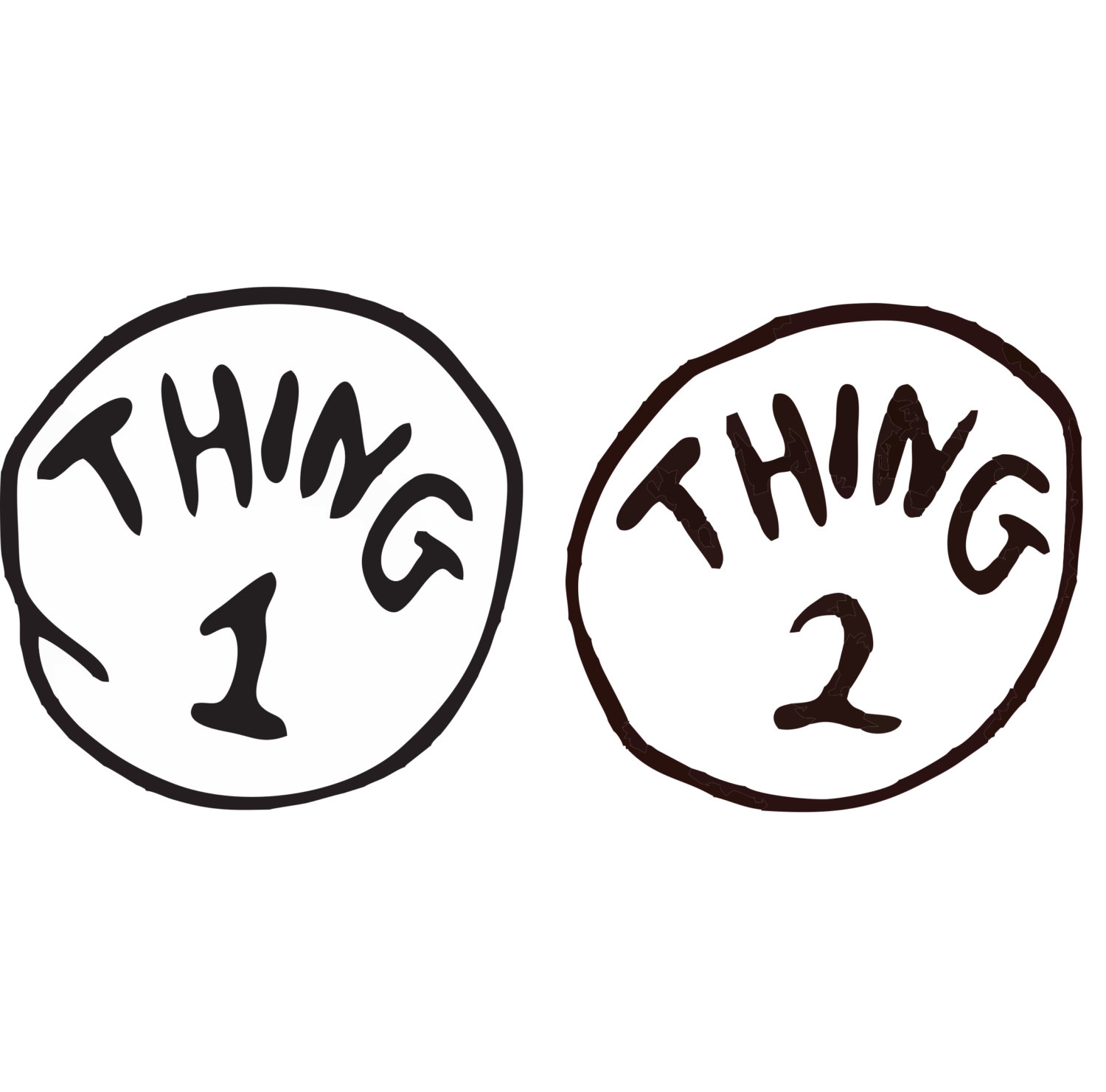 Printable Thing 1 And Thing 2