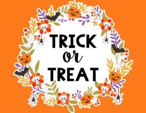 Printable Trick Or Treat Sign