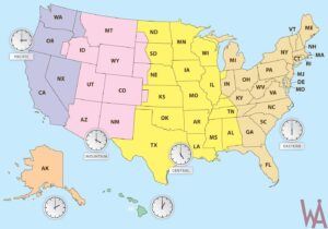 Printable United States Time Zone Map Printable Free Templates
