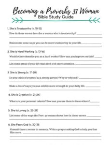 Printable Womens Bible Study Lessons Free Fillable Form 2023