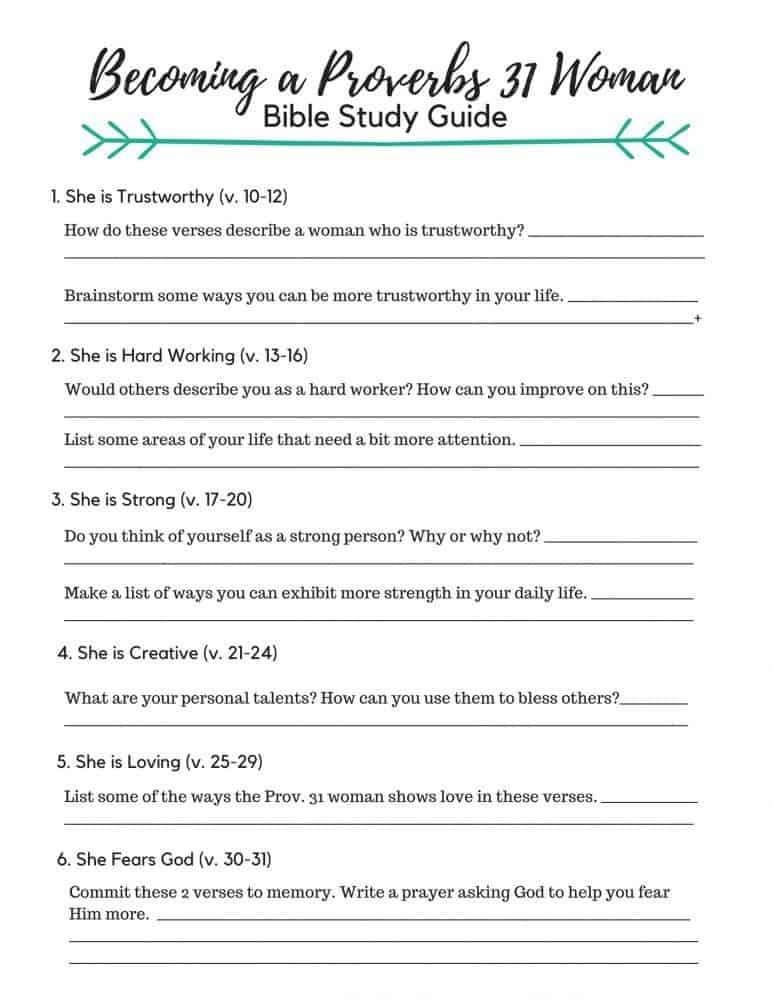 Printable Womens Bible Study Lessons Free Fillable Form 2023