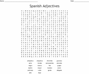 Printable Word Searches In Spanish FreePrintableTM