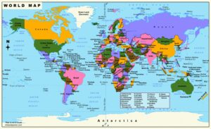 Printable World Map With Countries