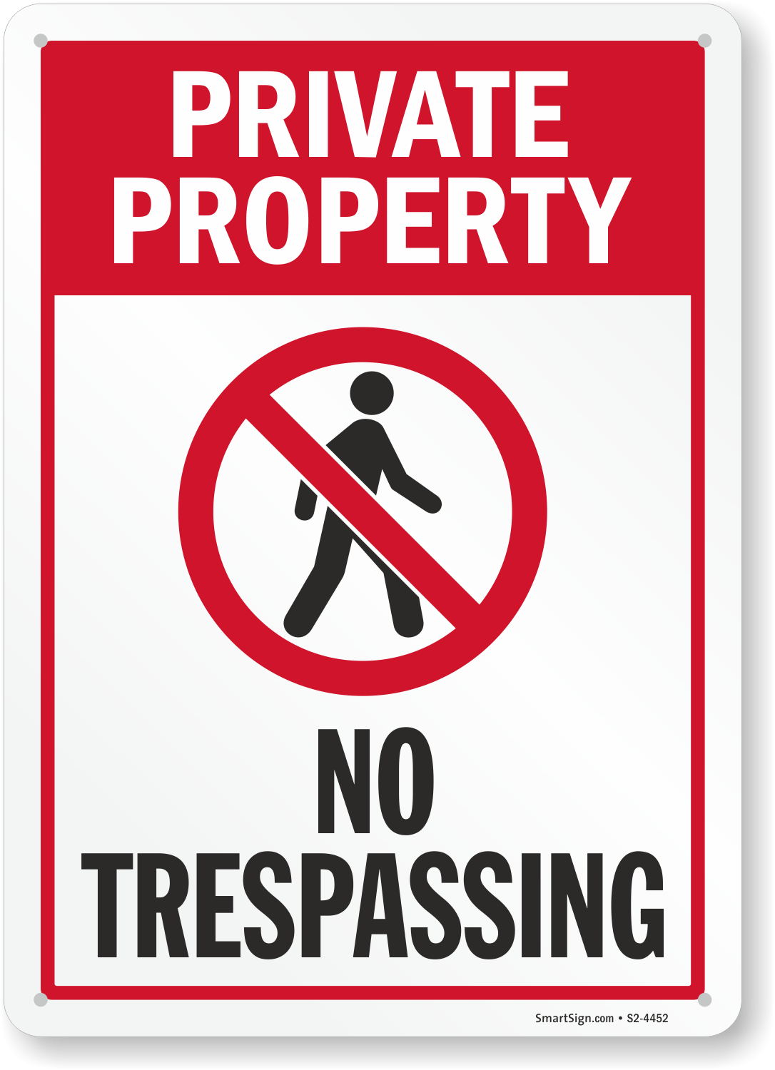 Private Property Free Printable No Trespassing Signs