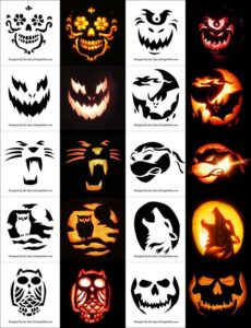 Pumpkin Carving Stencils Printables