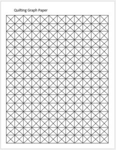Quilting Graph Papers For MS Word Word Excel Templates