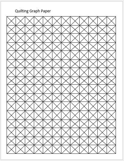 Free Printable Graph Paper For Quilting
