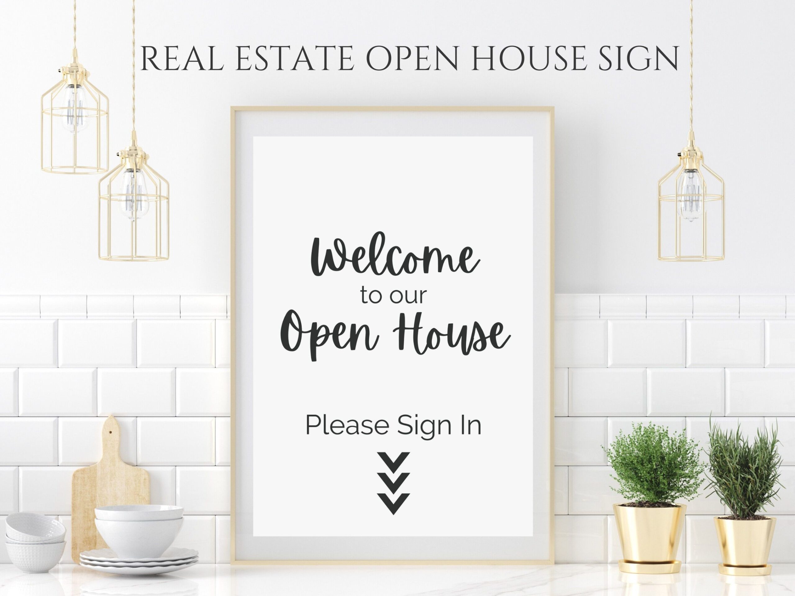  quot Instant Download Welcome Your Open House Guests And Collect More 