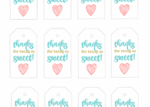 Thanks For Being So Sweet Free Printable