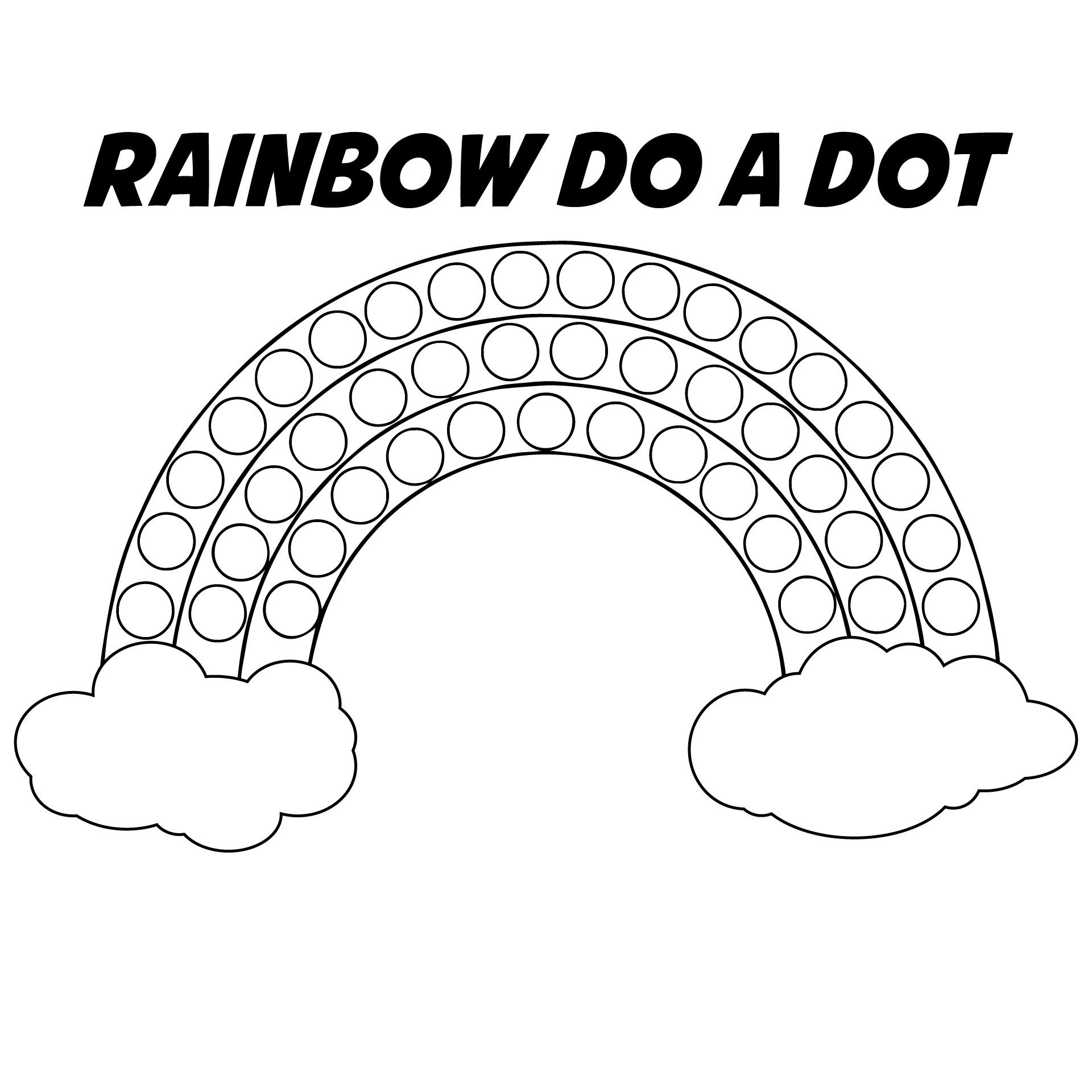 Rainbow Do A Dot Free Printable