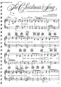 Robert Wells The Christmas Song Sheet Music Pdf Free Score Download