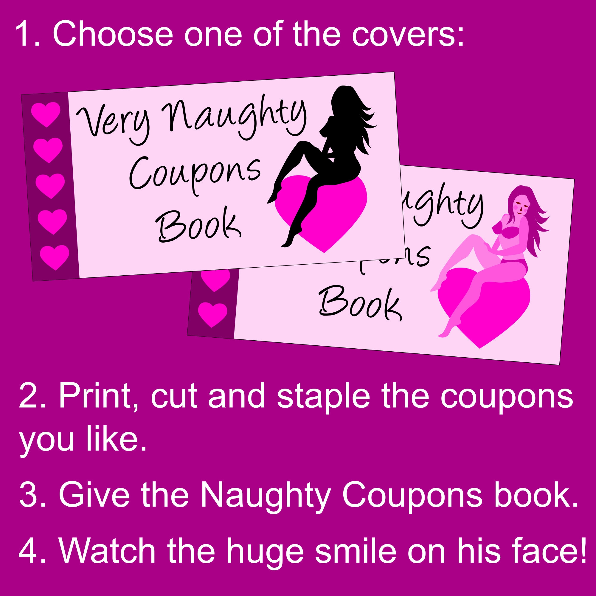 Satisfaction Guaranteed Printable Very Naughty Coupons Book For Him A 