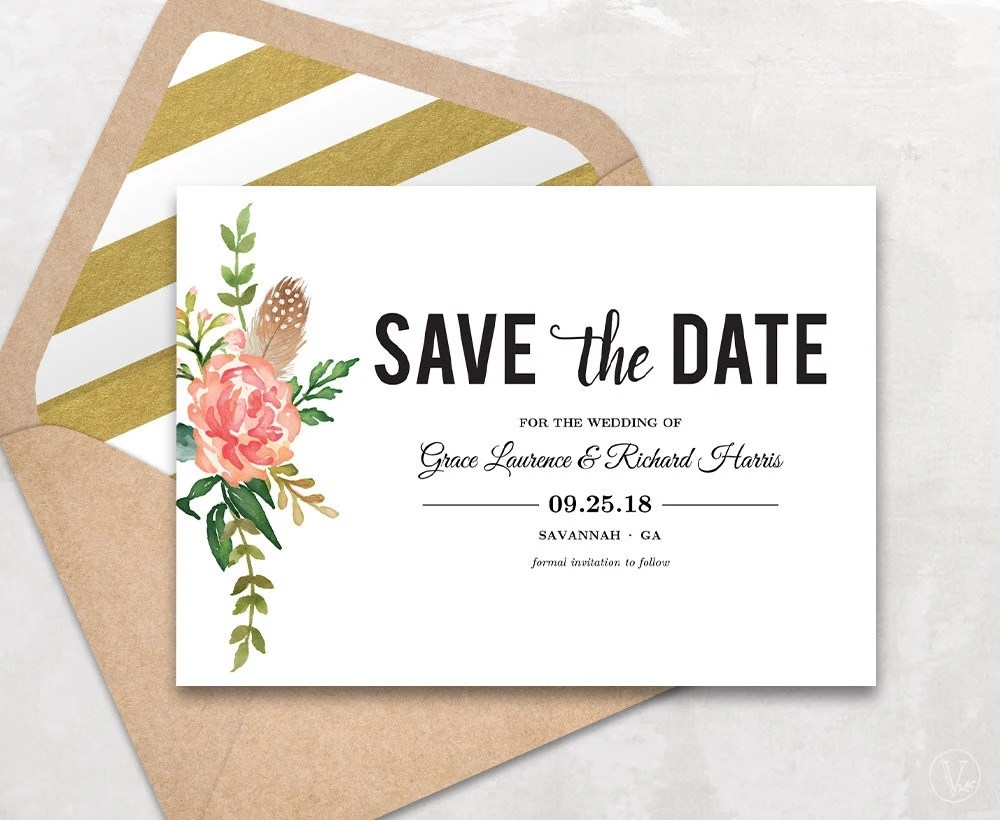 Save The Date Cards Templates Free