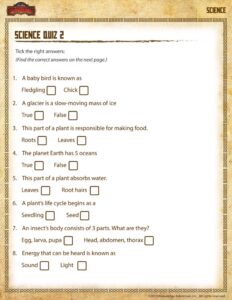 Second Grade Science Worksheets For Grade 2 Pdf Scienceworksheets