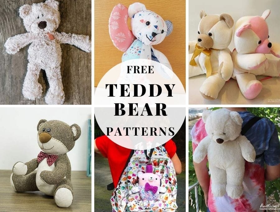 Sewing Pattern For Teddy Bears Printable