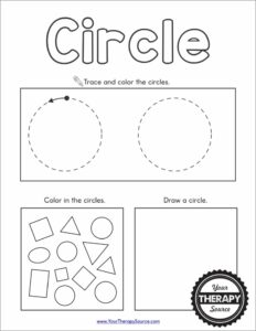 Shapes Worksheet Preschool Free Printables Your Therapy Source