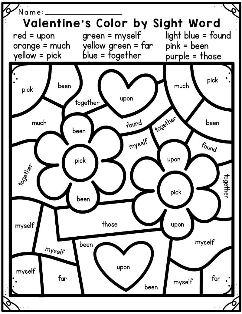 Sight Words Coloring Pages Free Printable Coloring Pages For Kids