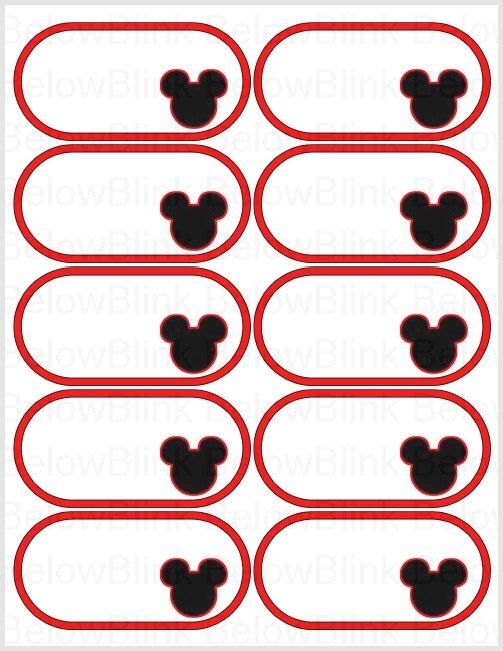 Simple Free Printable Mickey Mouse Name Tags Preschool Teacher 