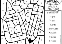 Spanish Color By Number Free Printable