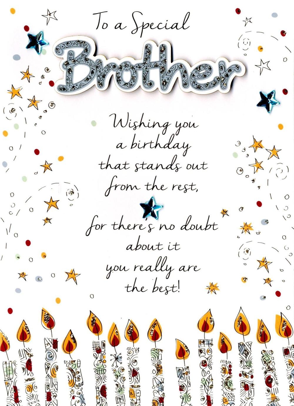 Free Printable Birthday Card For Brother