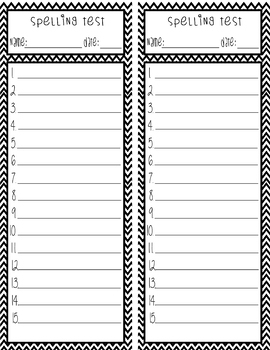 Spelling Test Template 15 Words Free Printable PRINTABLE TEMPLATES