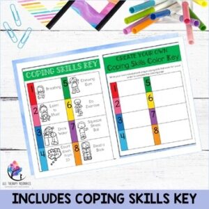SPRING Color By COPING SKILLS Coloring Pages I Counseling Activities
