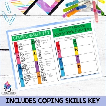 SPRING Color By COPING SKILLS Coloring Pages I Counseling Activities