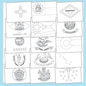 State Flag Coloring Pages By Fantastic FUNsheets TPT