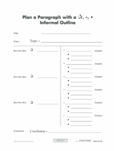 Step Up To Writing Informational Outline Fill Online Printable