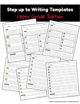 Step Up To Writing Templates By Ashley Hasart Teachers Pay Teachers