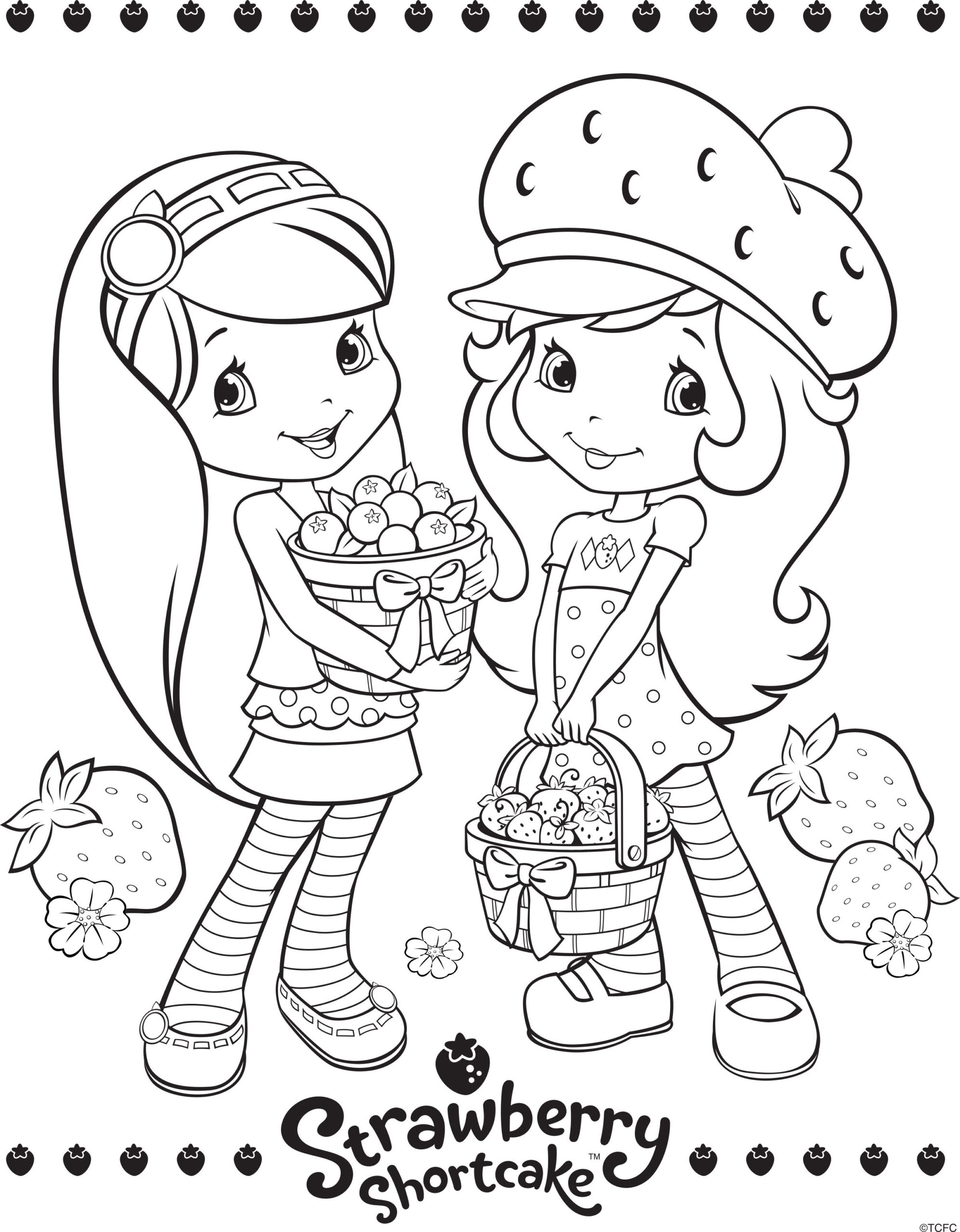 Strawberry Shortcake Berrykins Coloring Pages Download And Print For Free