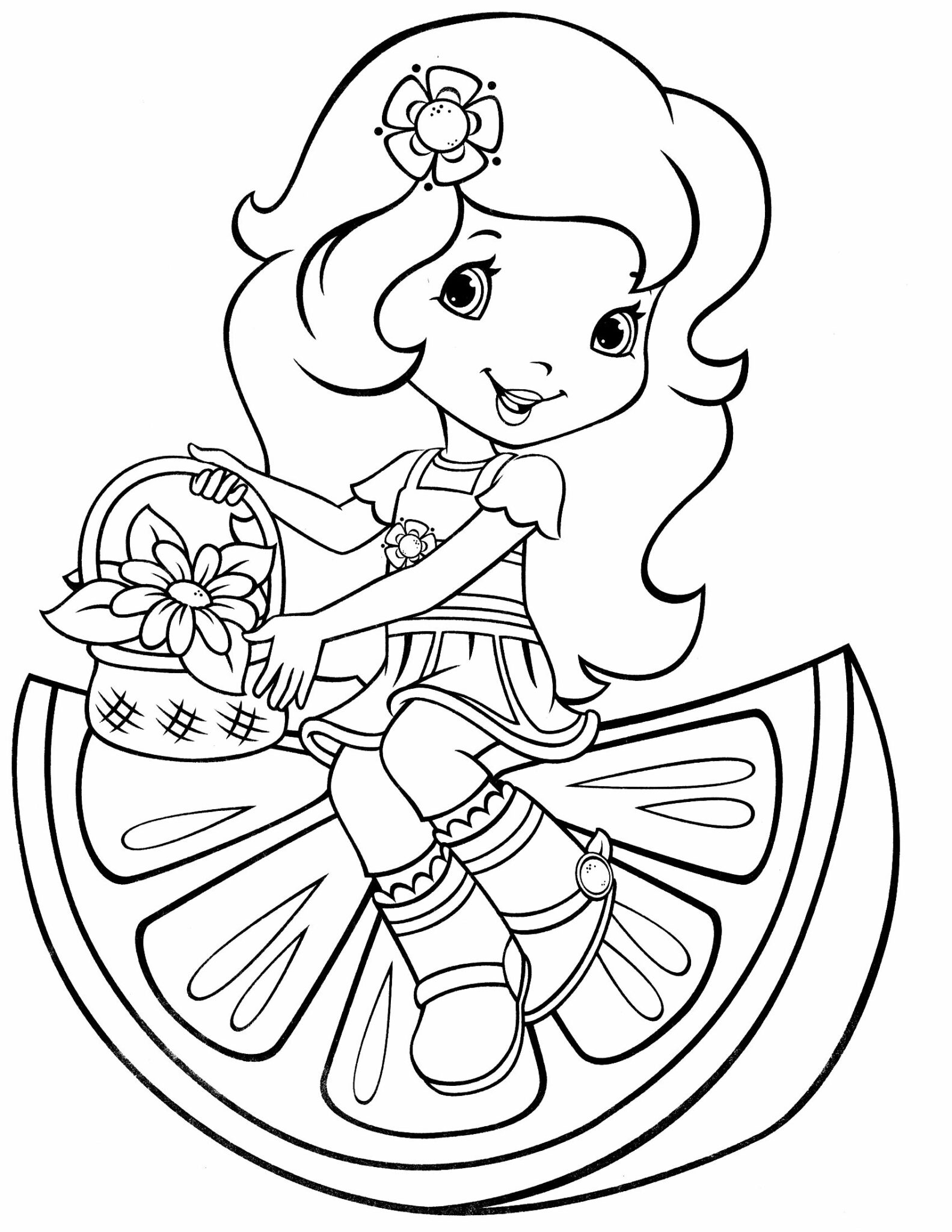 Strawberry Shortcake Coloring Pages Pdf To Print Coloringfolder