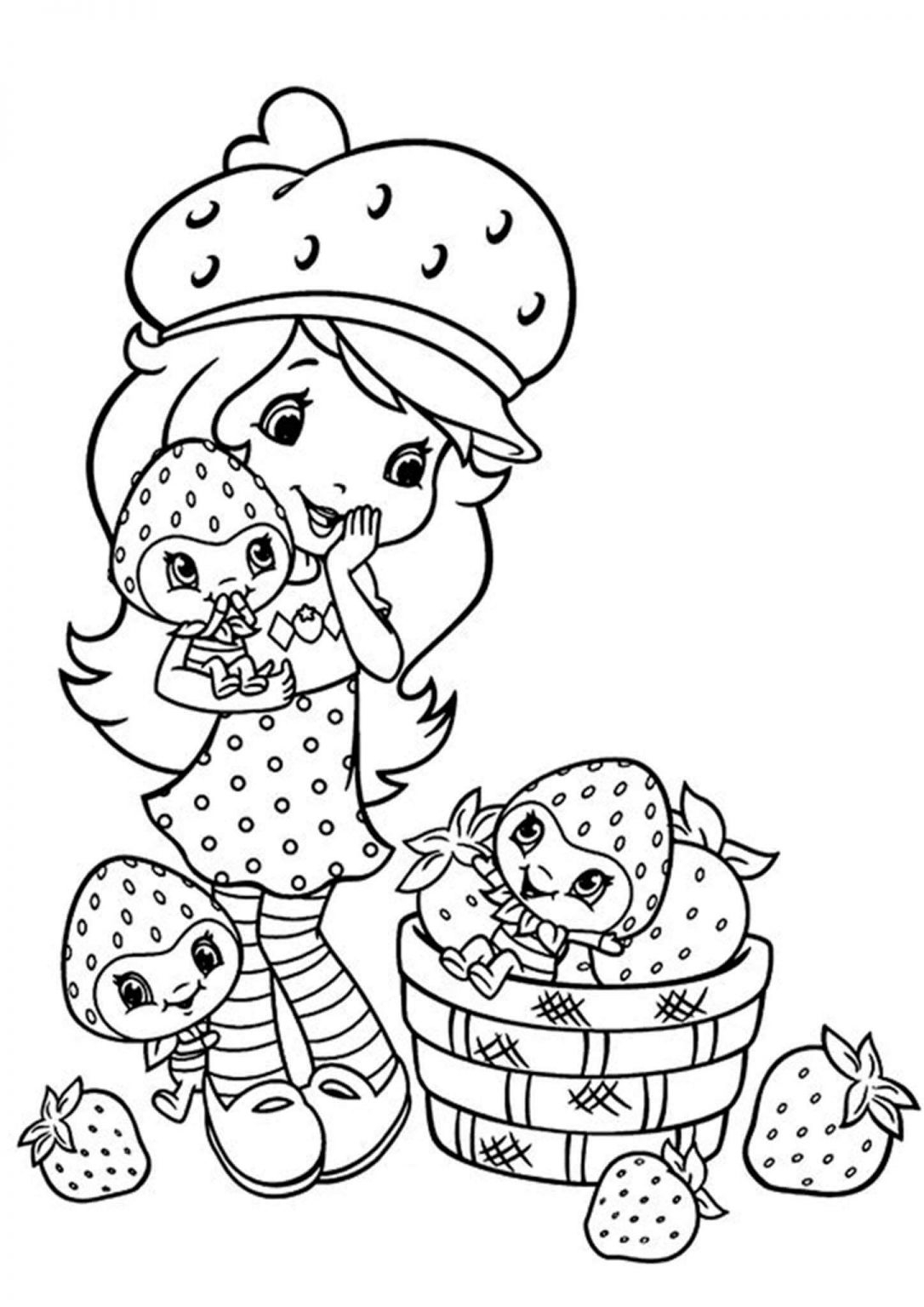 Strawberry Shortcake Printable Coloring Pages