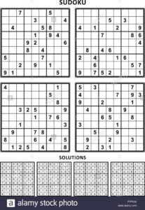 Sudoku A4 Print 1sudoku Print 4 Per Page Writflx