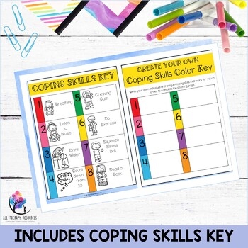 Color By Coping Skills Free Printable