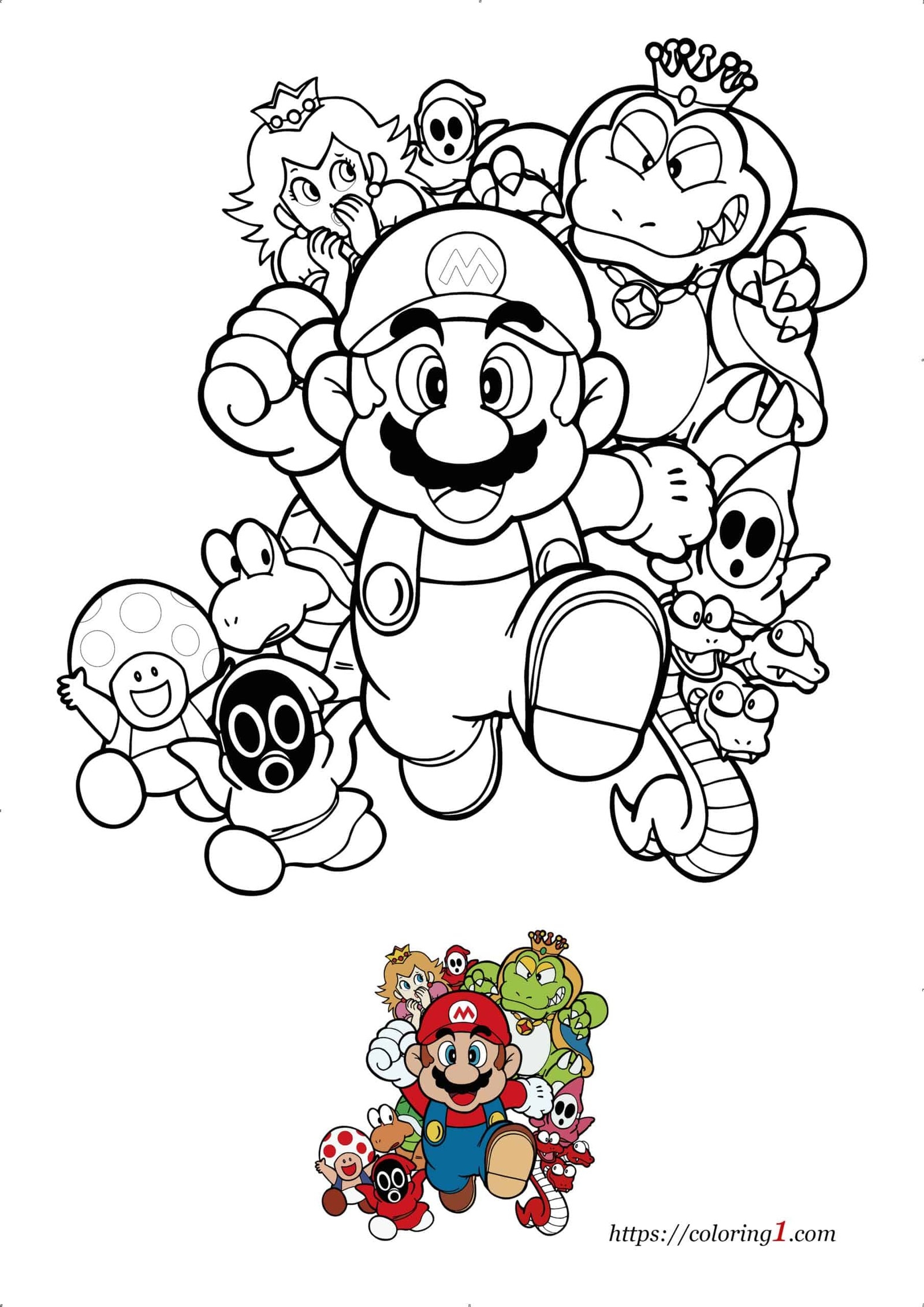 Super Mario Bros Coloring Pages 2 Free Coloring Sheets 2021 