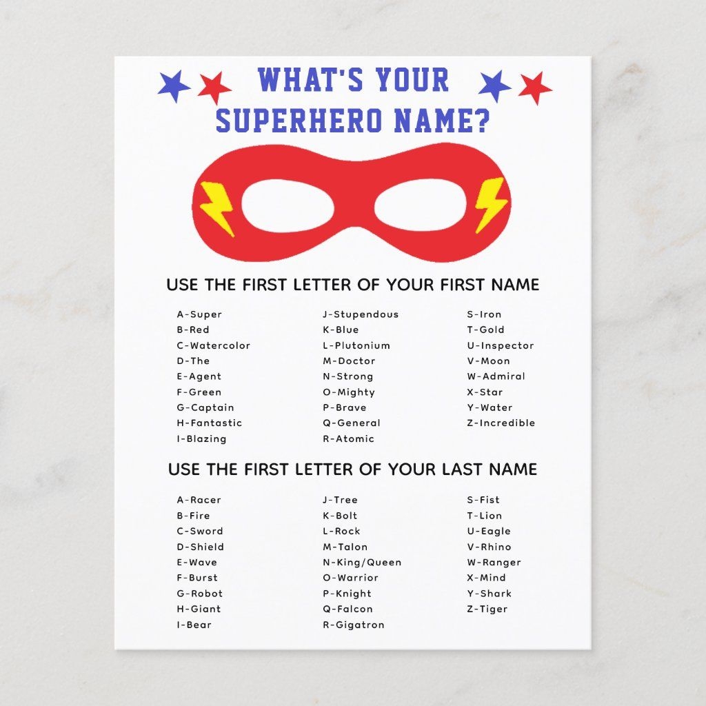 Superhero Name Generator Game Superhero Names Superhero Vbs 