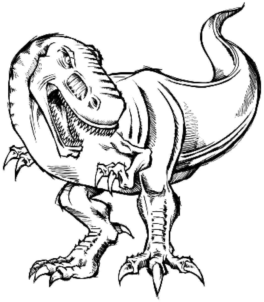 T rex Coloring Page Printable Printable Word Searches