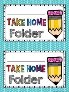 Take Home Folder Cover By Teaching With A Touch Of Twang TPT