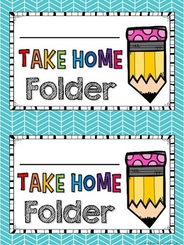 Take Home Folder Cover By Teaching With A Touch Of Twang TPT