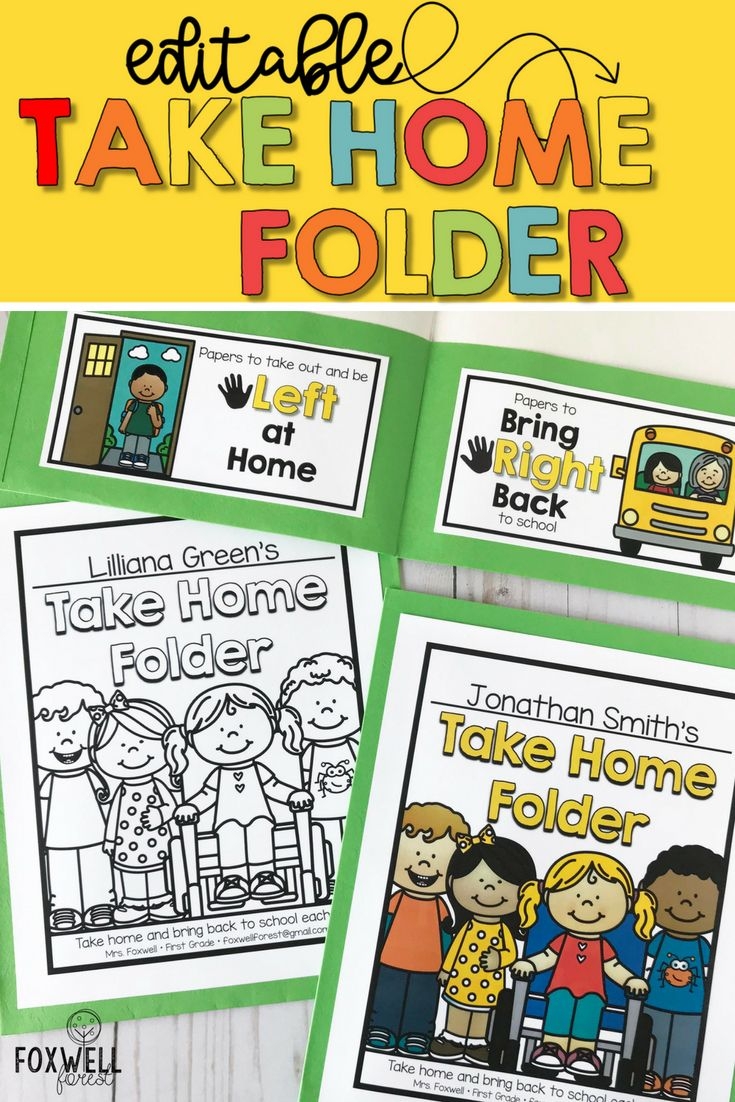 Free Printable Take Home Folder Cover