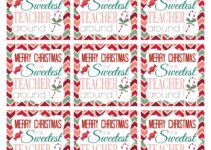 Free Printable Christmas Gift Tags For Teachers