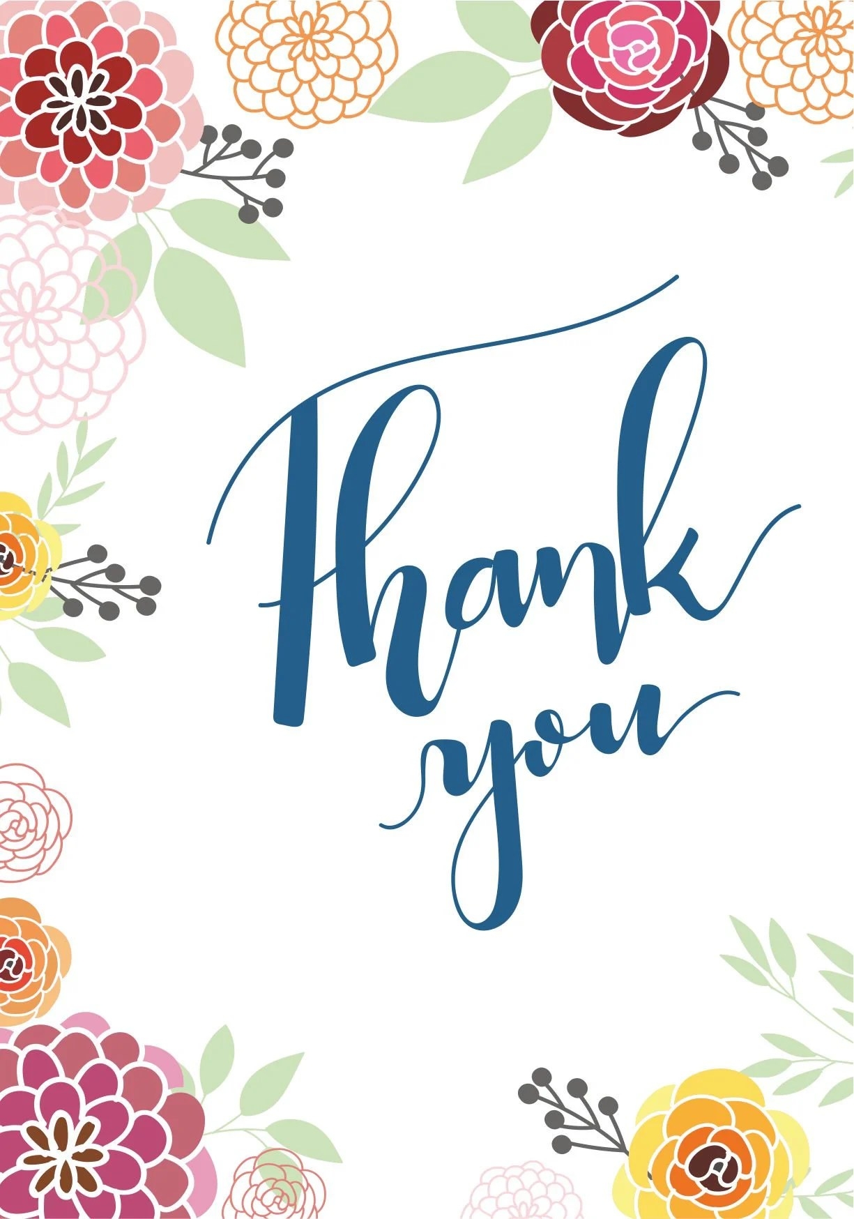 Thank You Card Template Printable