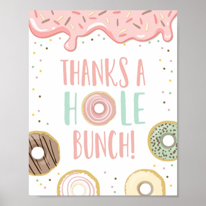 Thanks A Hole Bunch Free Printable